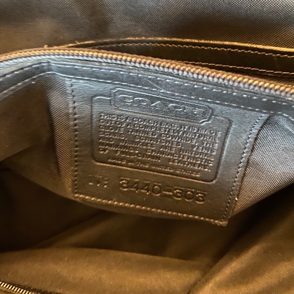 Coach black leather Weekend Duffel 3400-303 - Picture 7 of 7
